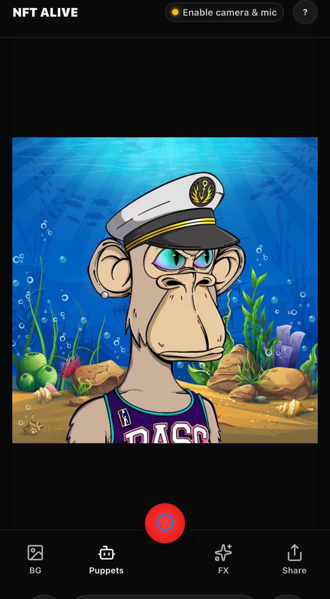 NFT Alive animated avatar preview